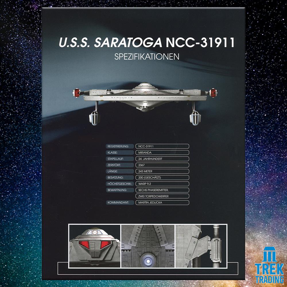 Star Trek Starships Collection - 12cm USS Saratoga NCC-31911 - Issue 91 with German Magazine