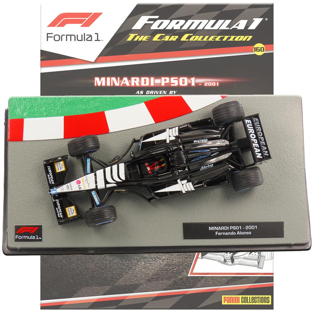 Formula 1 Car Collection - Minardi PS01 2001 - Issue 160 with Magazine