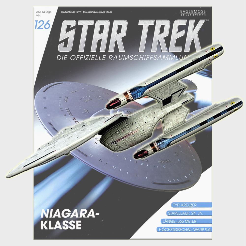 Star Trek Starships Collection - 13cm Niagara Class USS Princeton NCC-59804 - Issue 125 with German Magazine