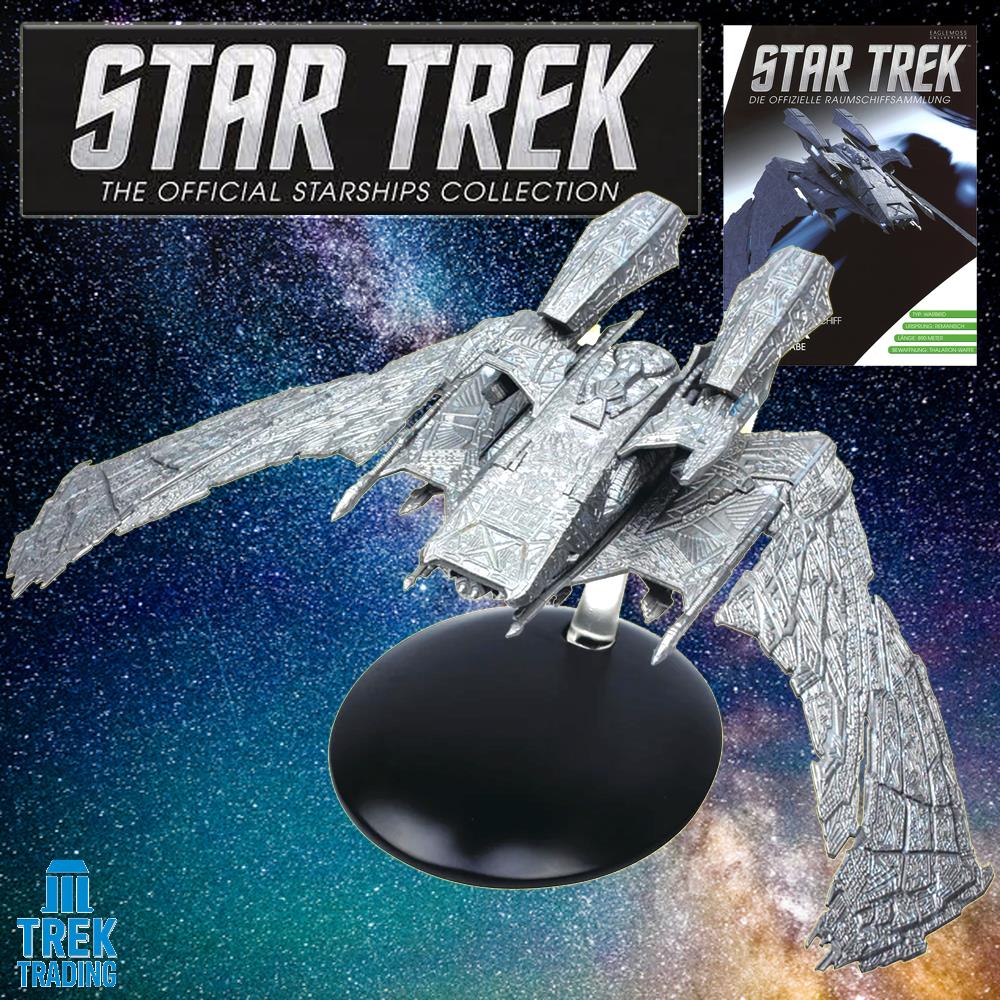 Star Trek Starships Collection - 13cm x 20cm Reman Warbird Scimitar - Special Issue 18 with German Magazine