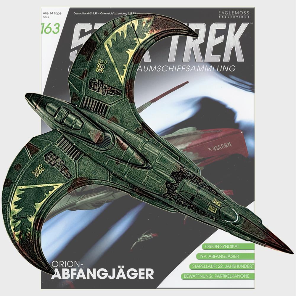 Star Trek Starships Collection - 10.9cm Orion Interceptor - Issue 163 with German Magazine
