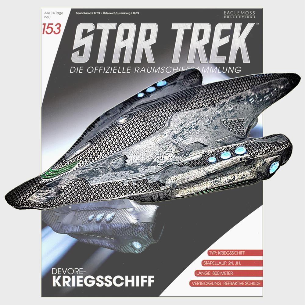 Star Trek Starships Collection - 12.2cm Devore Warship - Issue 153 with German Magazine