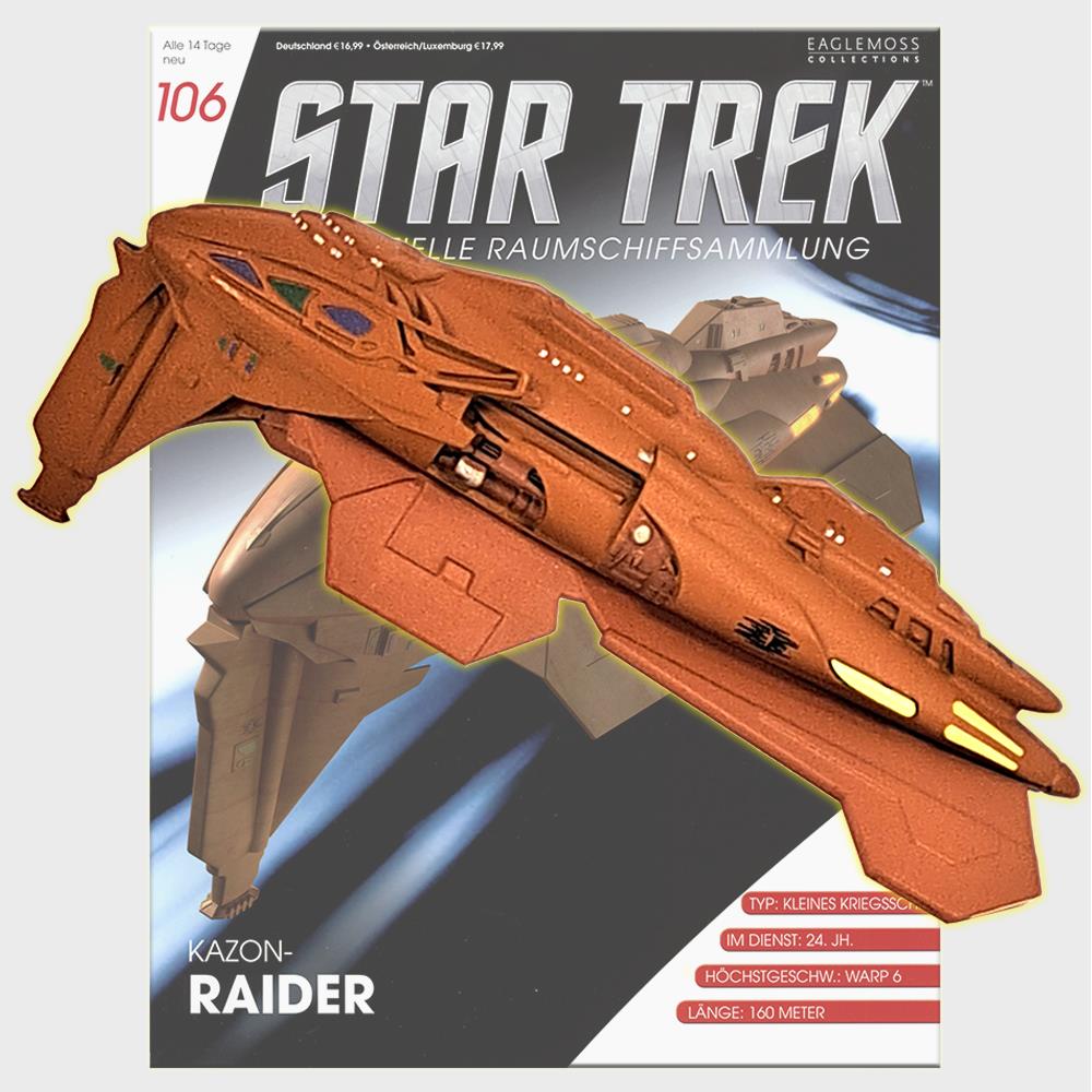 Star Trek Starships Collection - 10.2cm Kazon Raider - Issue 106 with German Magazine