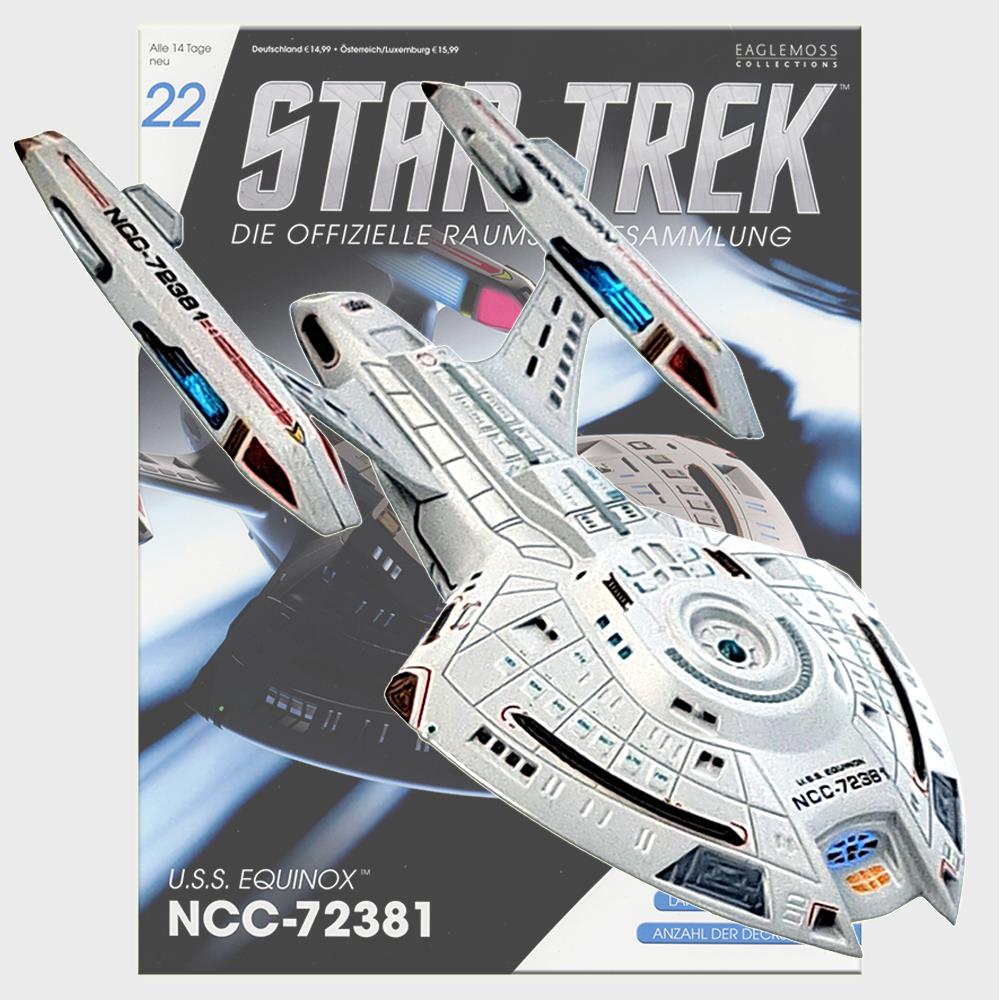 Star Trek Starships Collection - 13.2cm USS Equinox NCC-72381 - Issue 22 with German Magazine