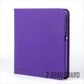 Grail Guard Premium Zip Binder - 12 Pocket Standard Card Purple
