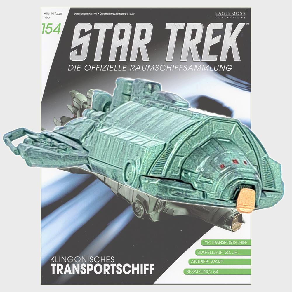Star Trek Starships Collection - 12cm Klingon Transport - Issue 154 with German Magazine