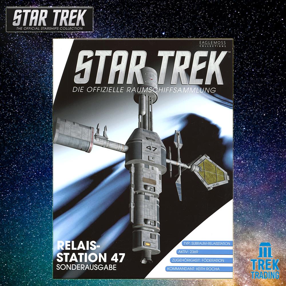 Star Trek Starships Collection - 18cm x 16.3cm Relay Station 47 - Special Issue 26 with German Magazine