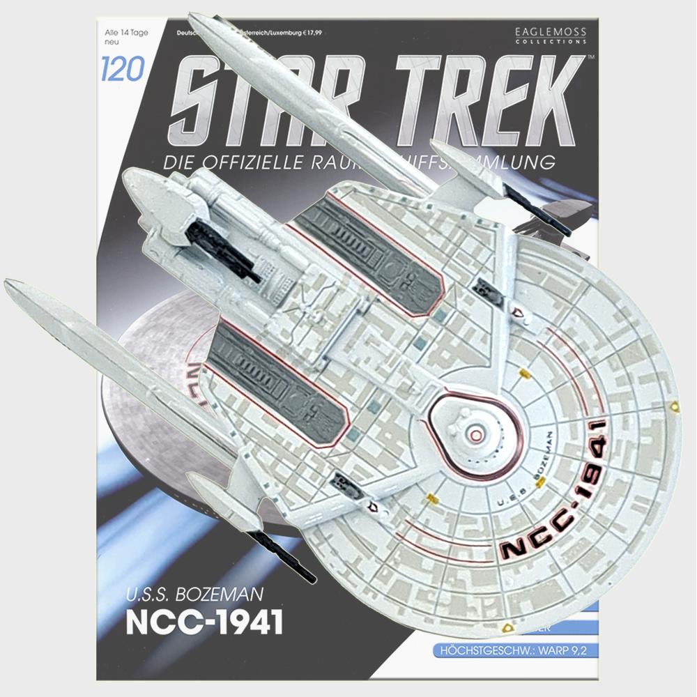 Star Trek Starships Collection - 11.8cm USS Bozeman NCC-1941 - Issue 120 with German Magazine