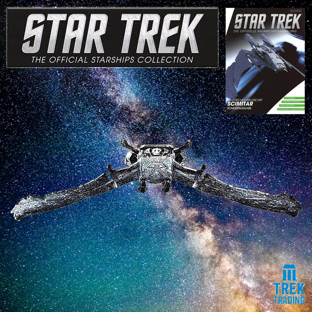 Star Trek Starships Collection - 13cm x 20cm Reman Warbird Scimitar - Special Issue 18 with German Magazine