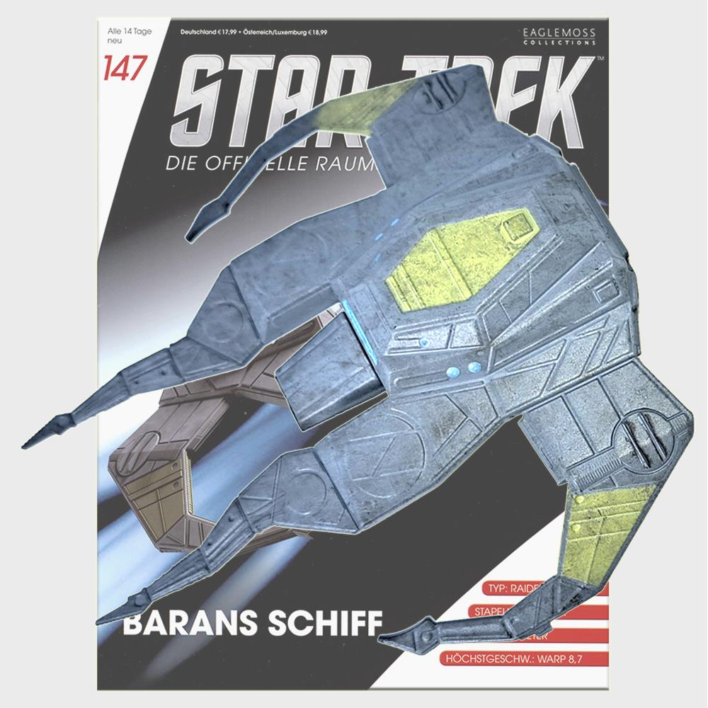 Star Trek Starships Collection - 9.6cm Baran's Raider - Issue 147 with German Magazine