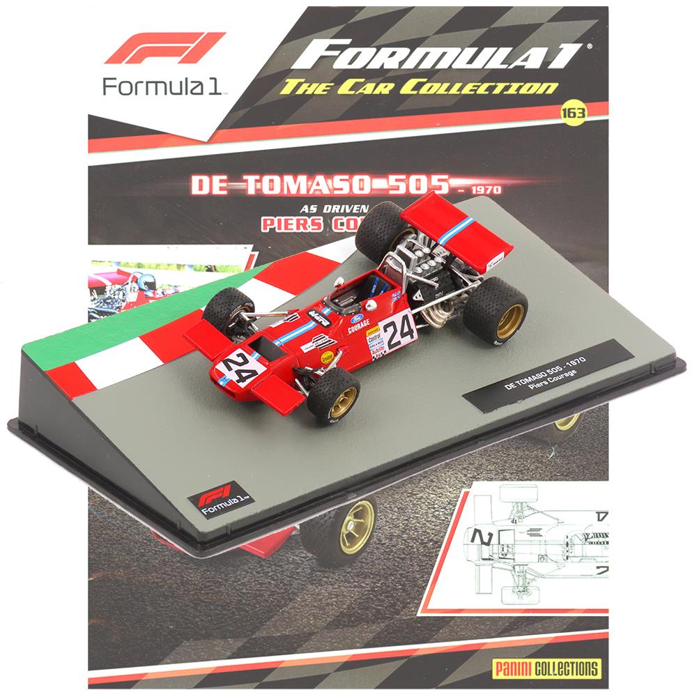 Formula 1 Car Collection - De Tomaso 505 1970 - Issue 163 with Magazine