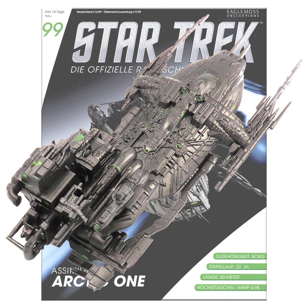 Star Trek Starships Collection - 12.7cm Assimilated Arctic One - Issue 99 with German Magazine