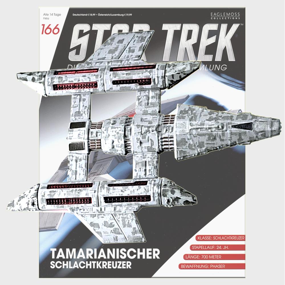 Star Trek Starships Collection - 11cm Tamarian Deep Space Cruiser - Issue 166 with German Magazine