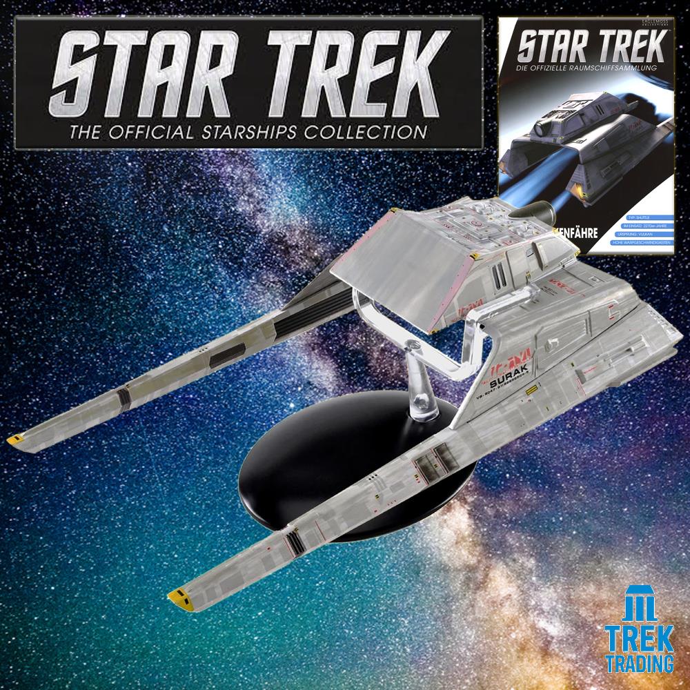 Star Trek Starships Collection - 21.7cm Vulcan Long-Range Shuttle - Special Issue 21 with German Magazine