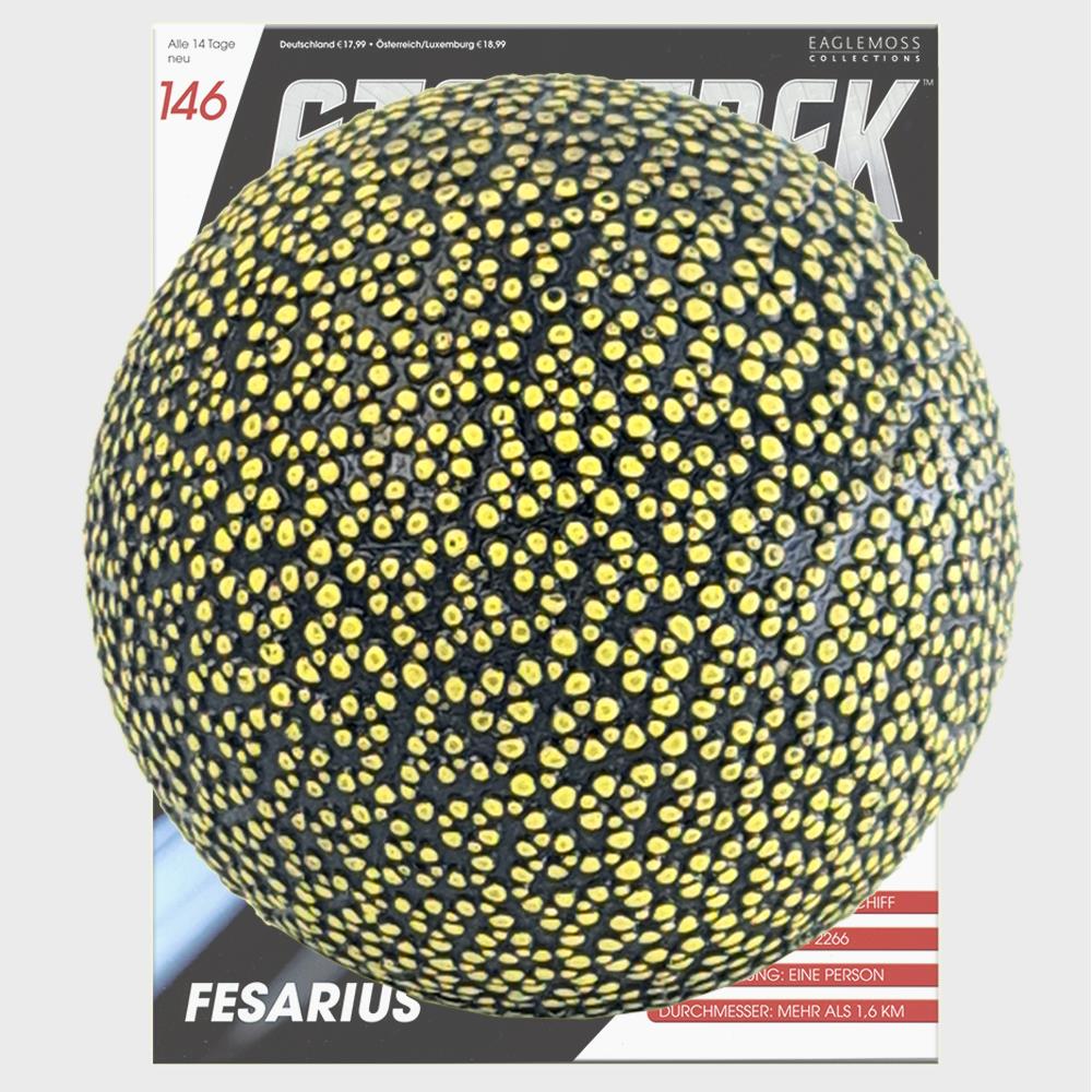 Star Trek Starships Collection - 6.2cm diameter Fesarius - Issue 146 with German Magazine