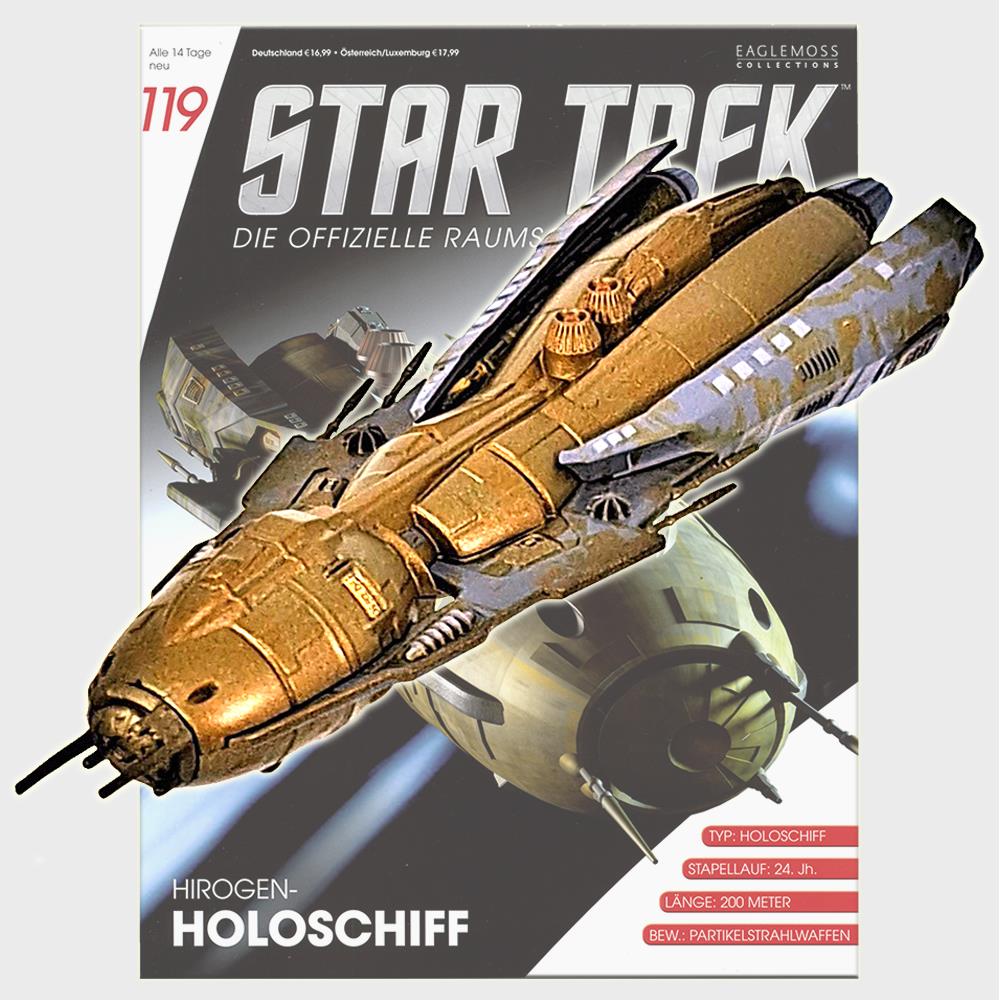 Star Trek Starships Collection - 14cm Hirogen Holoship - Issue 119 with German Magazine