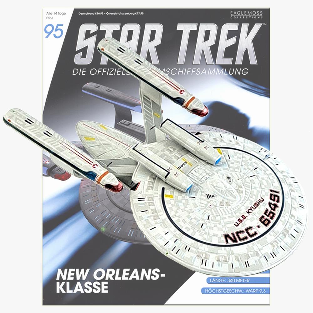 Star Trek Starships Collection - 12.5cm New Orleans Class USS Kyushu NCC-65491 - Issue 95 with German Magazine