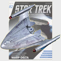 Star Trek Starships Collection - 10cm x 10cm United Earth Starfleet Warp Delta - Issue 82 with German Magazine