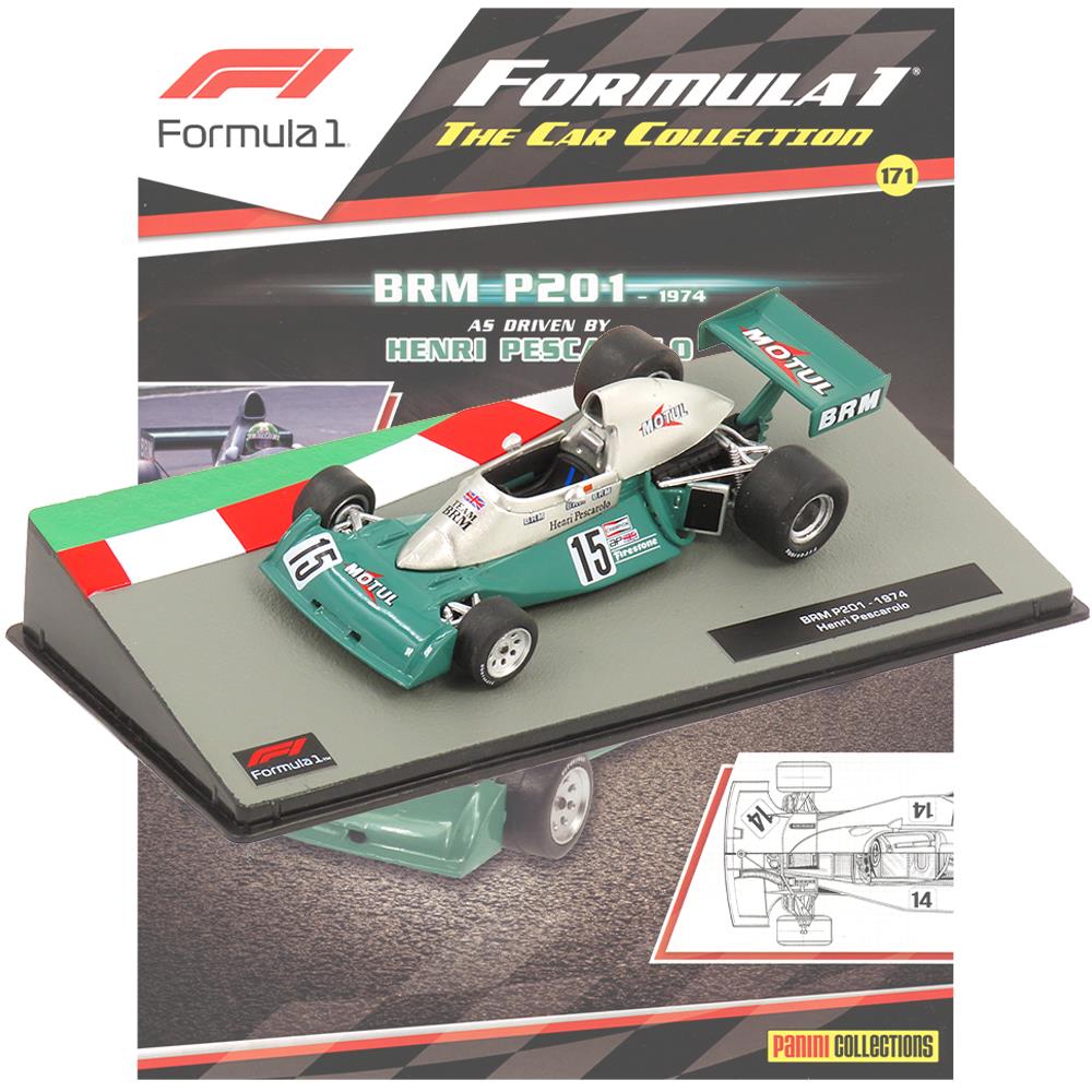 Formula 1 Car Collection - BRM P201 1974 - Issue 171 with Magazine