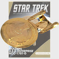 Star Trek Starships Collection - 14cm Gold U.S.S Enterprise NCC-1701-D - Special Issue 20 with German Magazine