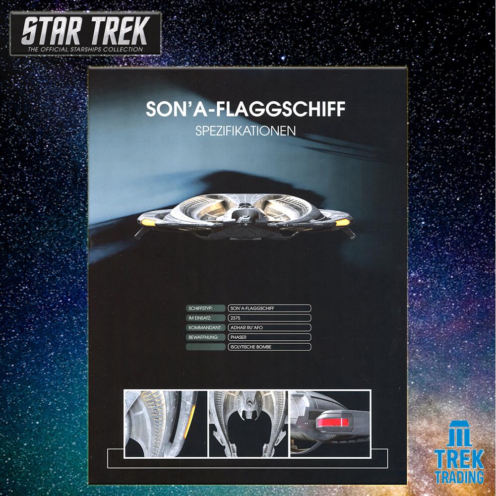 Star Trek Starships Collection - 17.4cm Ru'afo's Son'A Flagship - Special Issue 19 with German Magazine