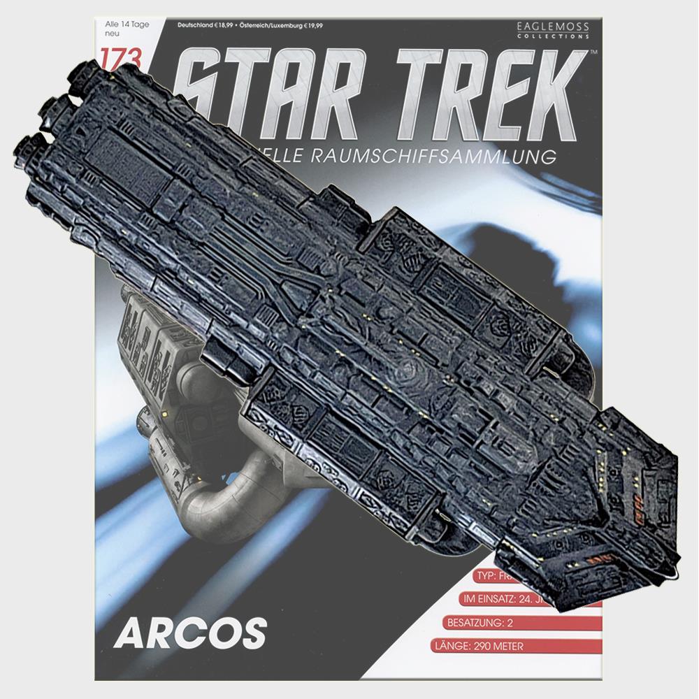 Star Trek Starships Collection - 14cm Arcos Federation Freighter - Issue 173 with German Magazine