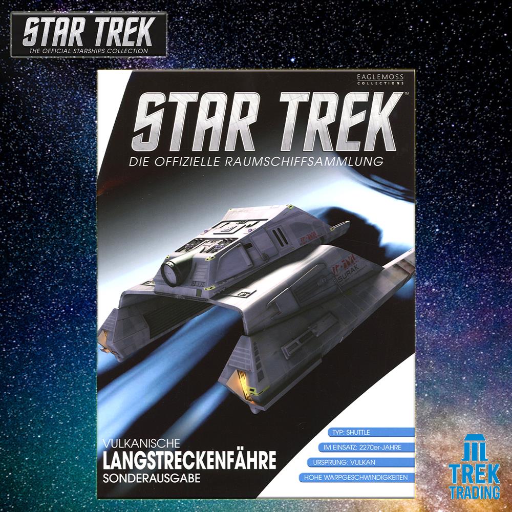 Star Trek Starships Collection - 21.7cm Vulcan Long-Range Shuttle - Special Issue 21 with German Magazine