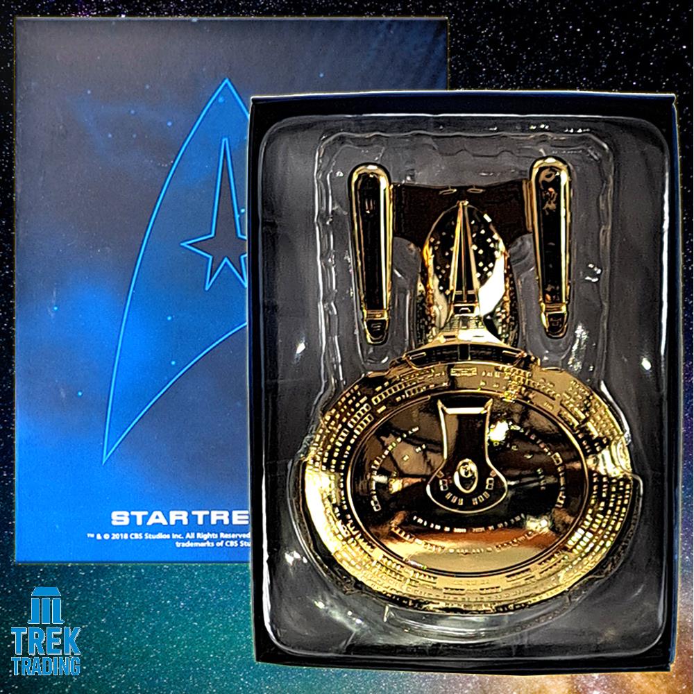 Star Trek Starships Collection - 14cm Gold U.S.S Enterprise NCC-1701-D - Special Issue 20 with German Magazine