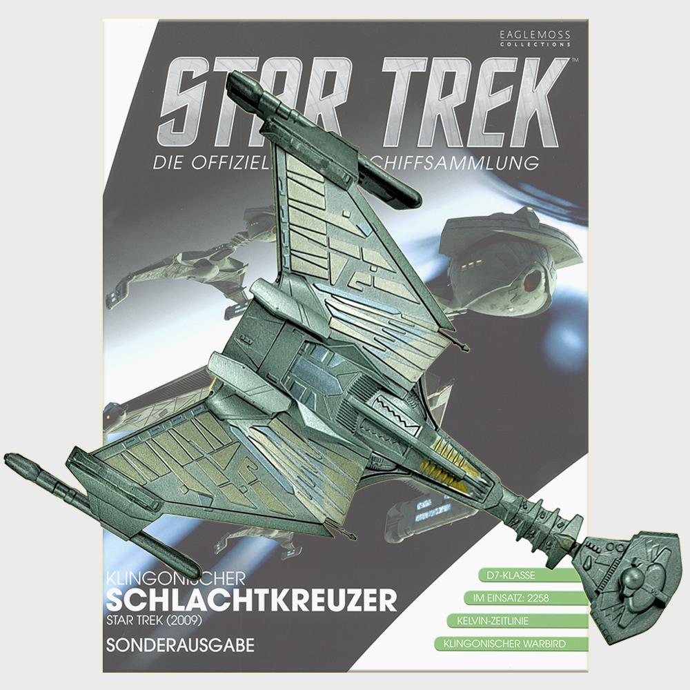 Star Trek Starships Collection - 22.5cm Klingon Battlecruiser (Star Trek 2009 Movie) - Special Issue 13 with German Magazine