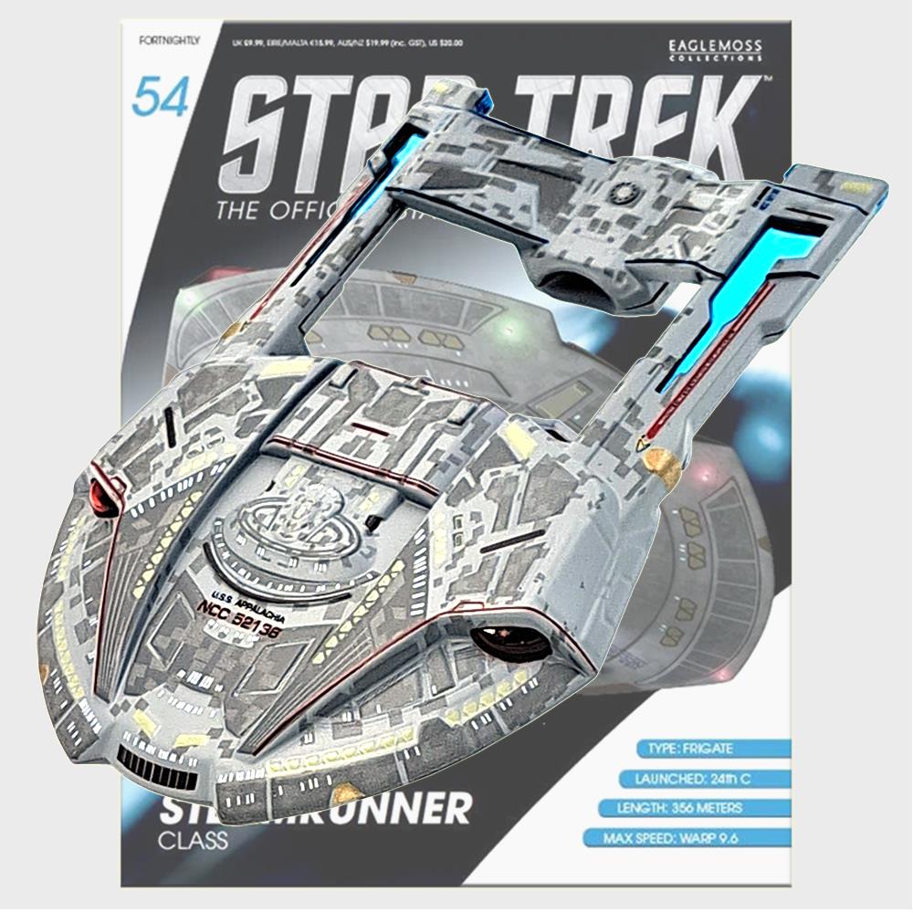 Star Trek Starships Collection - 12cm USS Appalachia NCC-52136 Steamrunner-Class Issue 54 with Magazine
