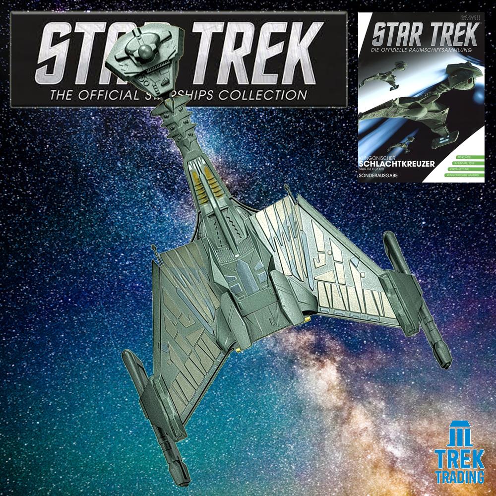 Star Trek Starships Collection - 22.5cm Klingon Battlecruiser (Star Trek 2009 Movie) - Special Issue 13 with German Magazine