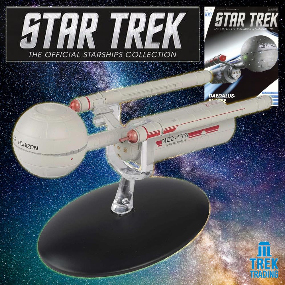 Star Trek Starships Collection - 13.5cm USS Horizon NCC-176 Daedalus Class - Issue 100  No magazine