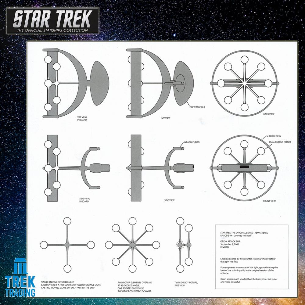 Star Trek Starships Collection - 6.1cm Orion D'Var Scout Ship - Issue 96  No magazine