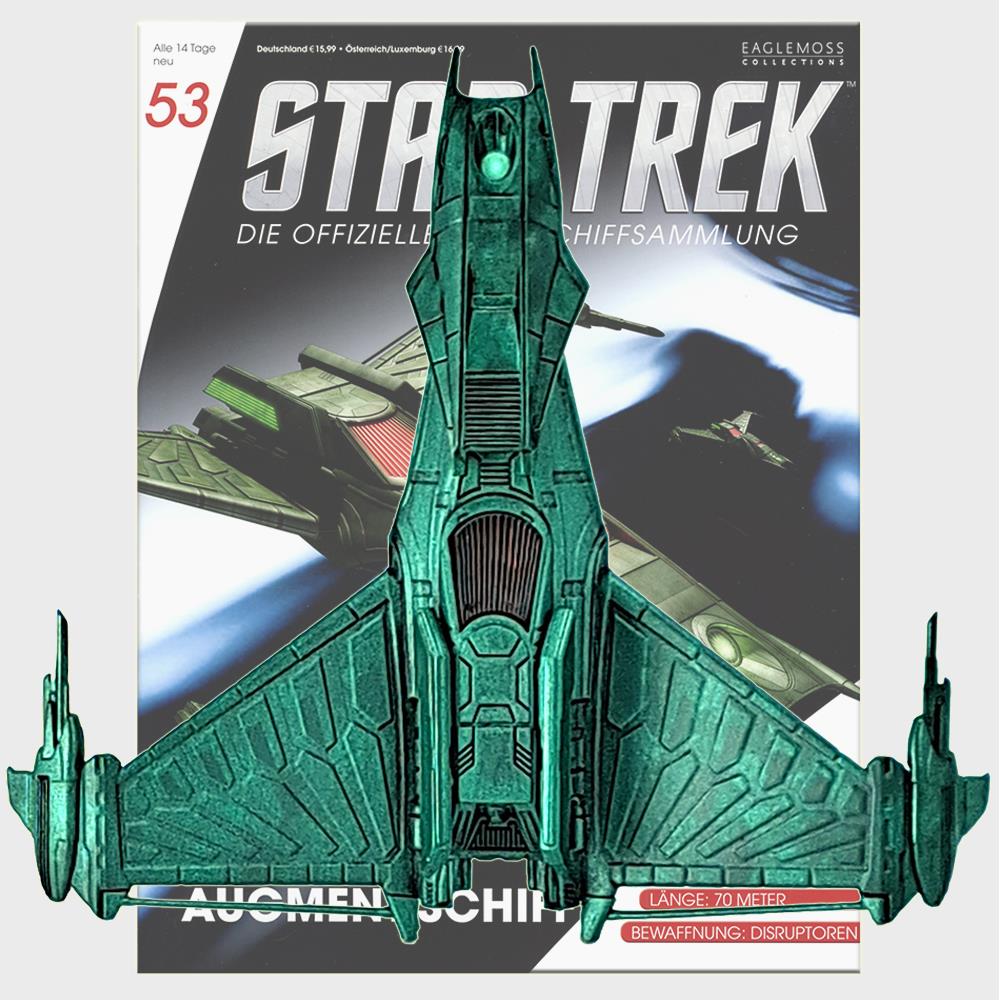 Star Trek Starships Collection - 10cm Klingon Augments' Ship Full Copy - Issue 53 with German Magazine