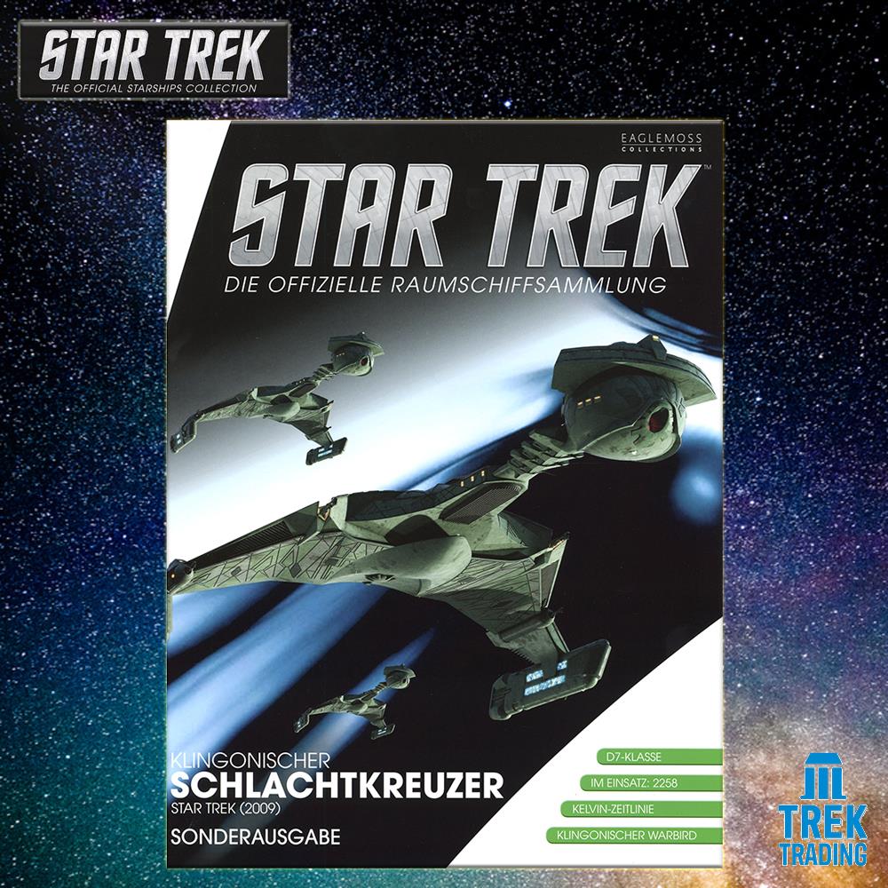 Star Trek Starships Collection - 22.5cm Klingon Battlecruiser (Star Trek 2009 Movie) - Special Issue 13 with German Magazine