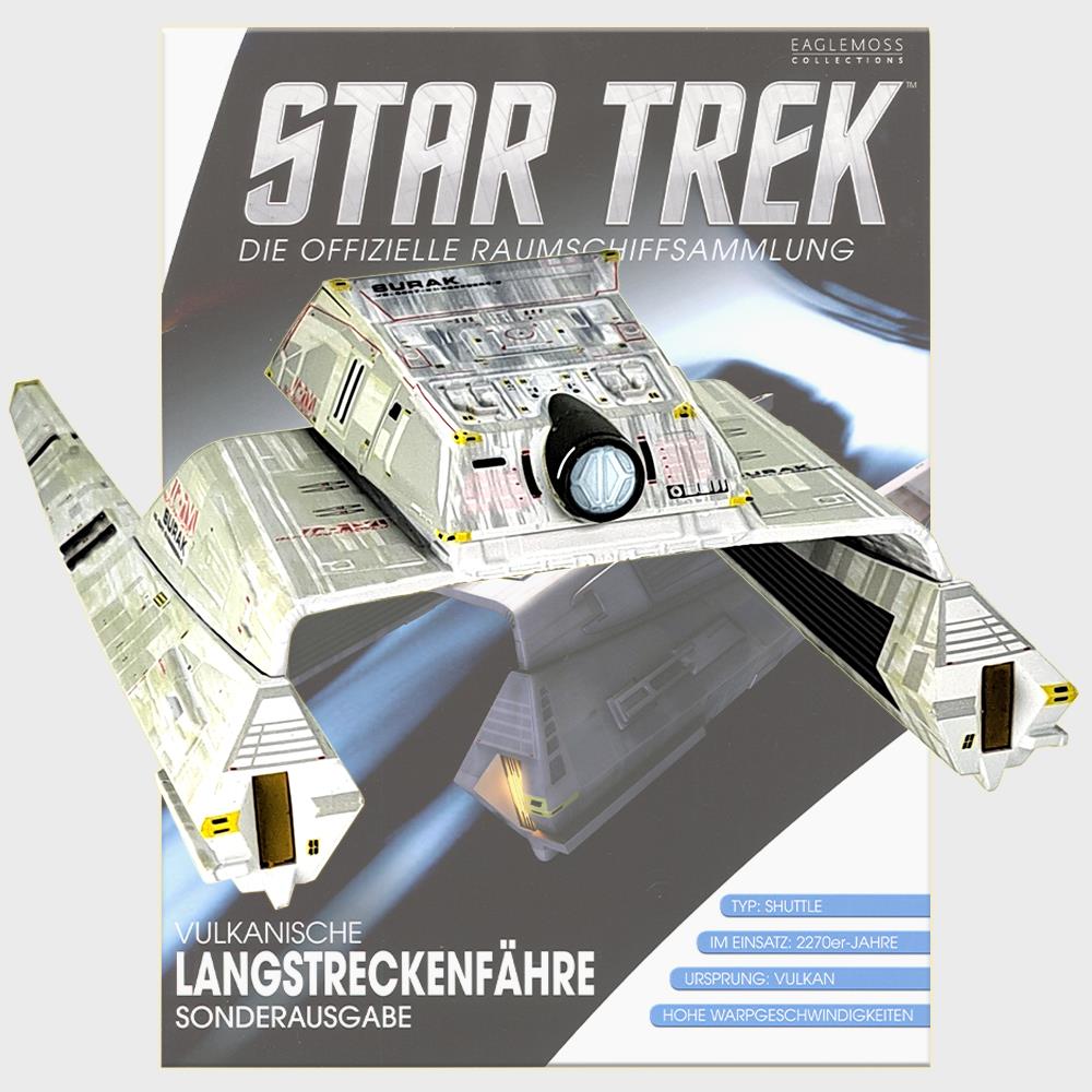 Star Trek Starships Collection - 21.7cm Vulcan Long-Range Shuttle - Special Issue 21 with German Magazine