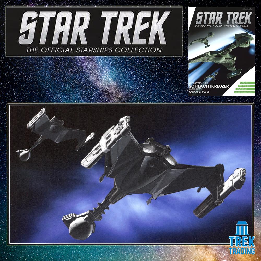 Star Trek Starships Collection - 22.5cm Klingon Battlecruiser (Star Trek 2009 Movie) - Special Issue 13 with German Magazine