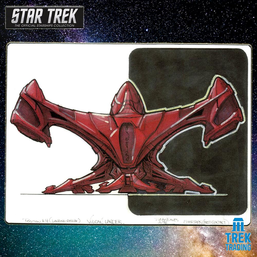 Star Trek Starships Collection - 20cm  T'Plana-Hath Vulcan Lander - Special Issue 22 with German Magazine