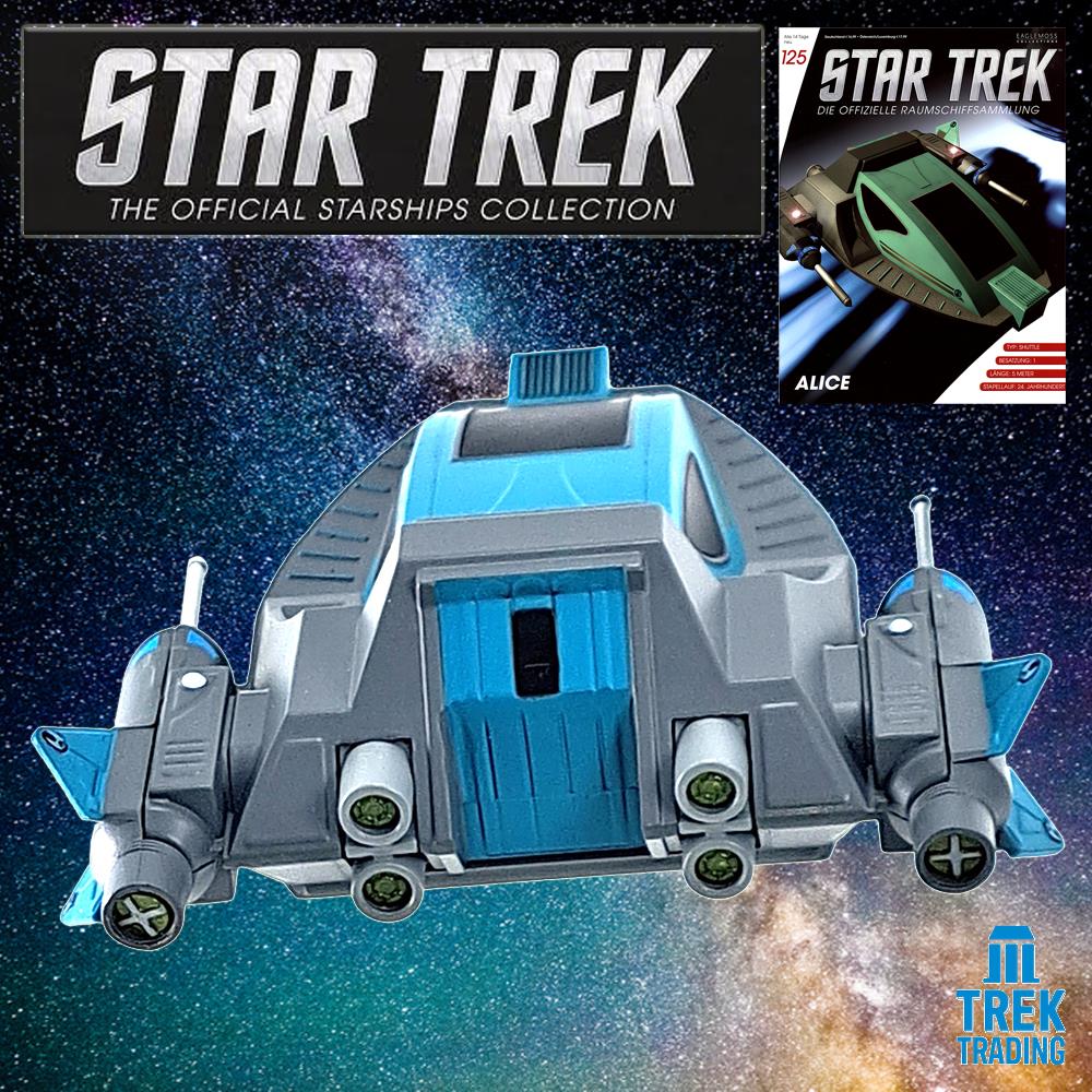 Star Trek Starships Collection - 9.5cm Alice Shuttlecraft - Issue 125  No magazine