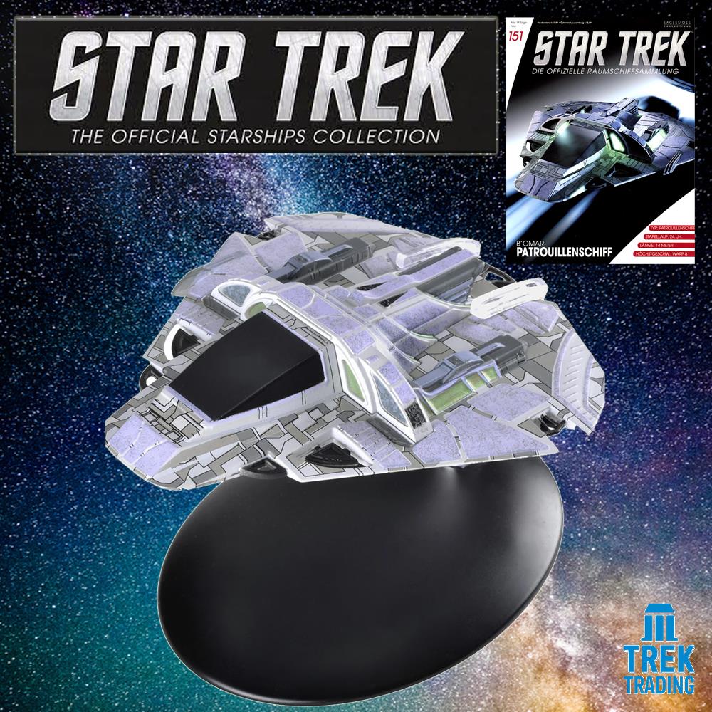 Star Trek Starships Collection - 10cm B'omar Patrol Ship - Issue 151  No magazine