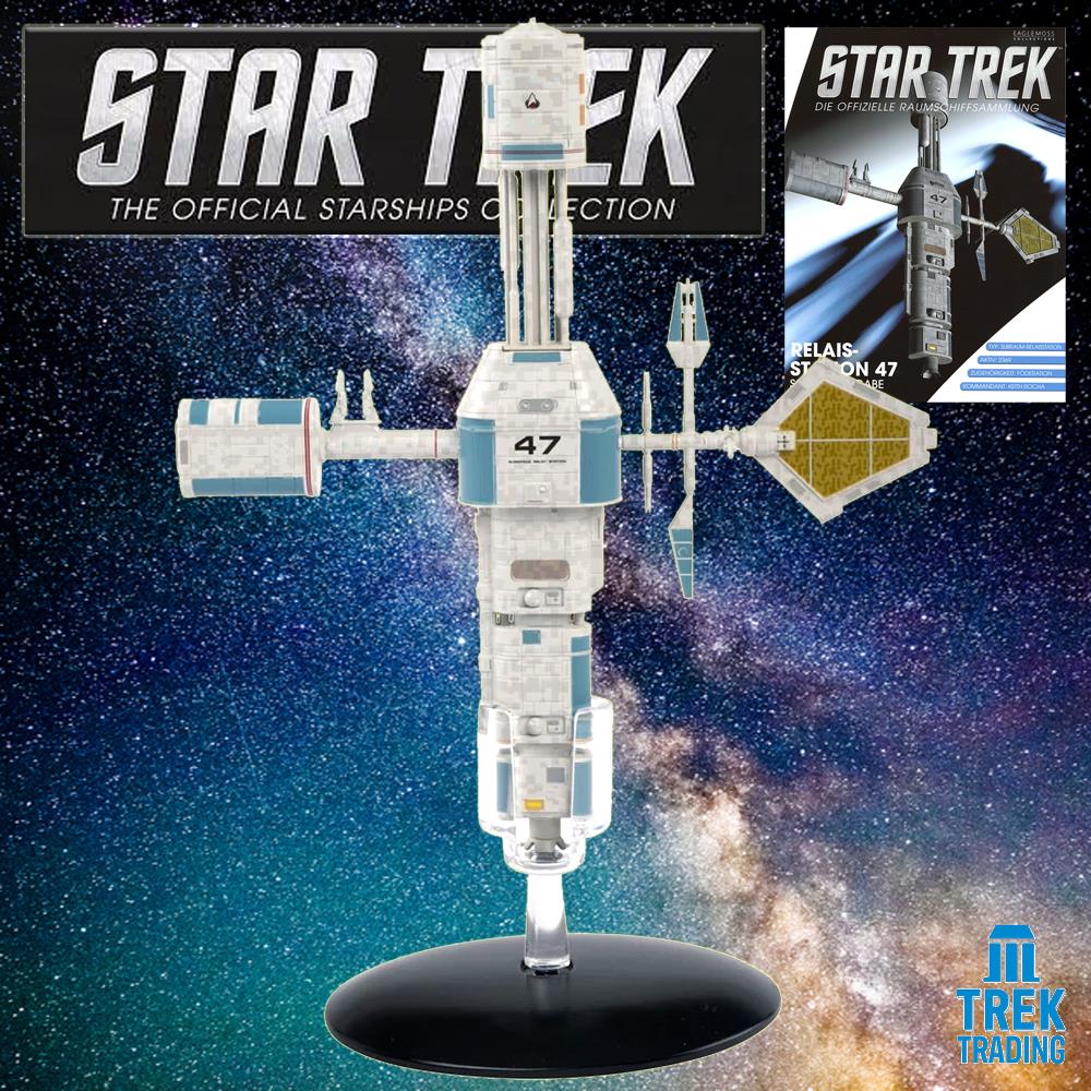 Star Trek Starships Collection - 18cm x 16.3cm Relay Station 47 - Special Issue 26 with German Magazine