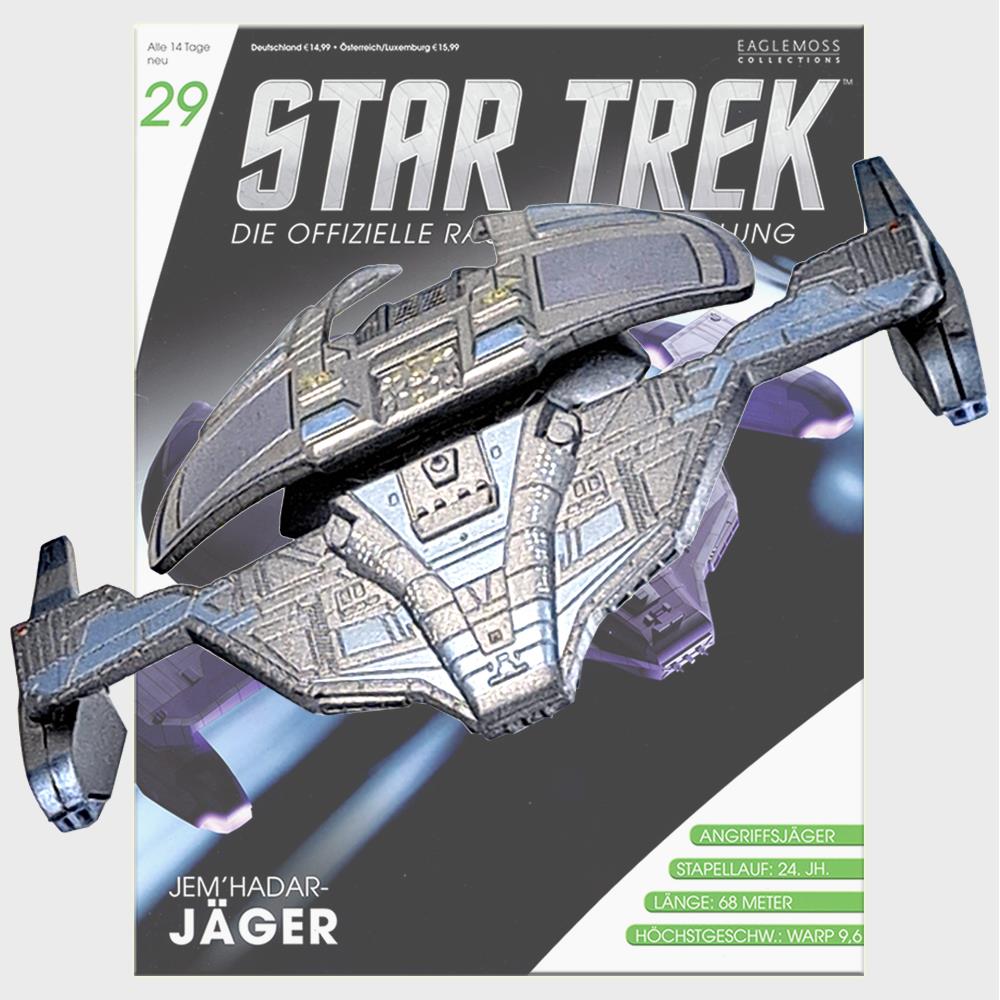 Star Trek Starships Collection - 10cm Jem'Hadar Fighter - Issue 29 with German Magazine