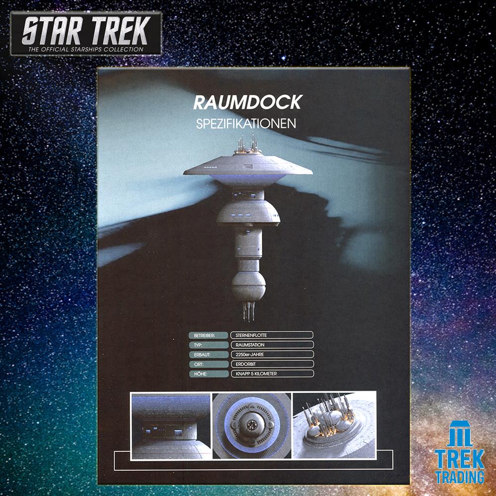 Star Trek Starships Collection - 20cm Spacedock One - Special Issue 15 with German Magazine