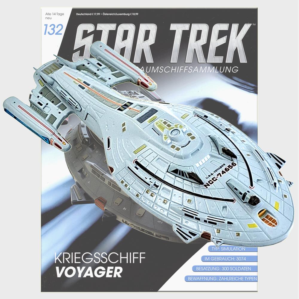 Star Trek Starships Collection - 13.6cm Kyrian Warship Voyager - Issue 132 with German Magazine