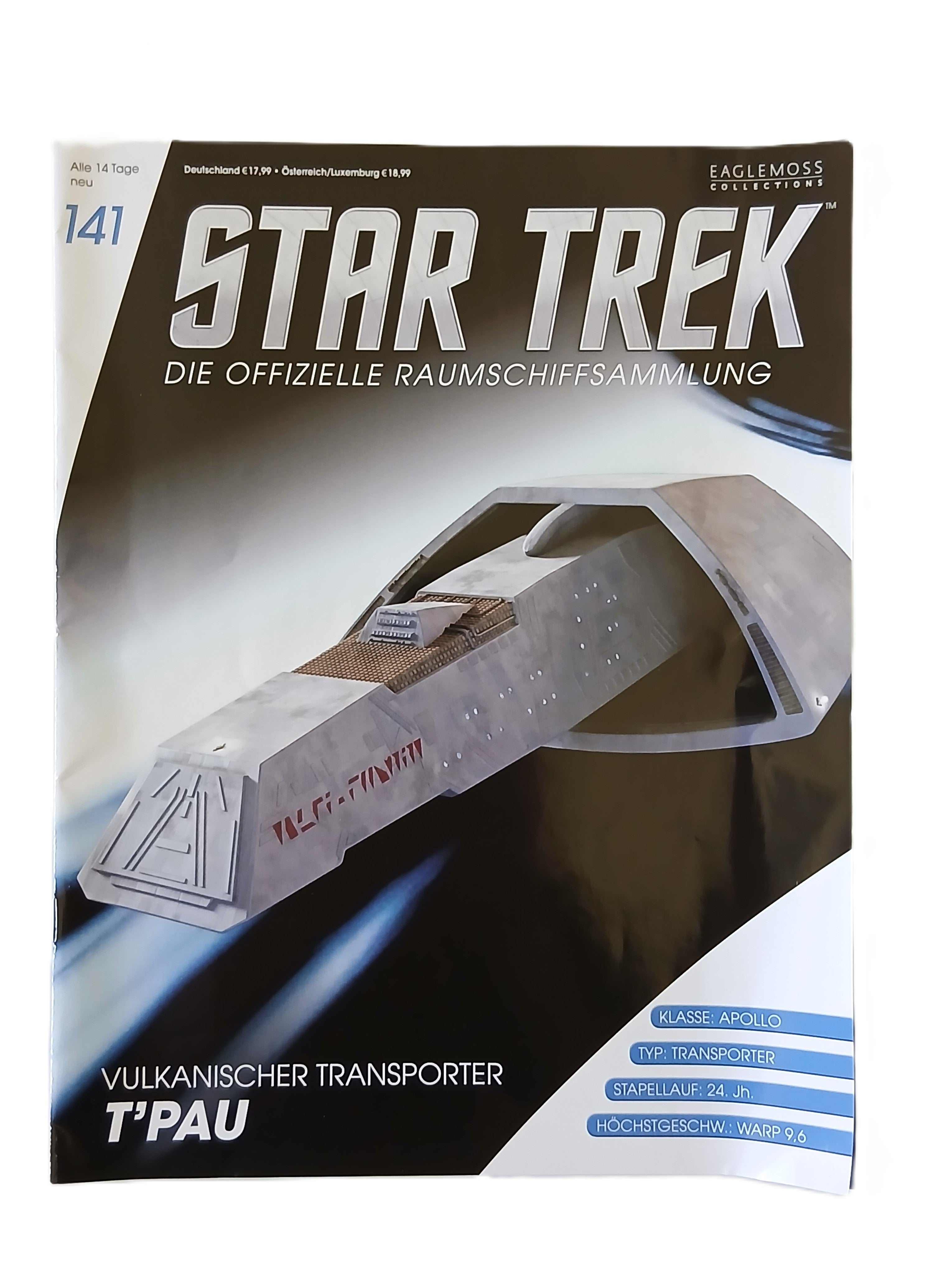 Star Trek Starships Collection - 13.4cm Vulcan T'pau - Issue 141 with German Magazine