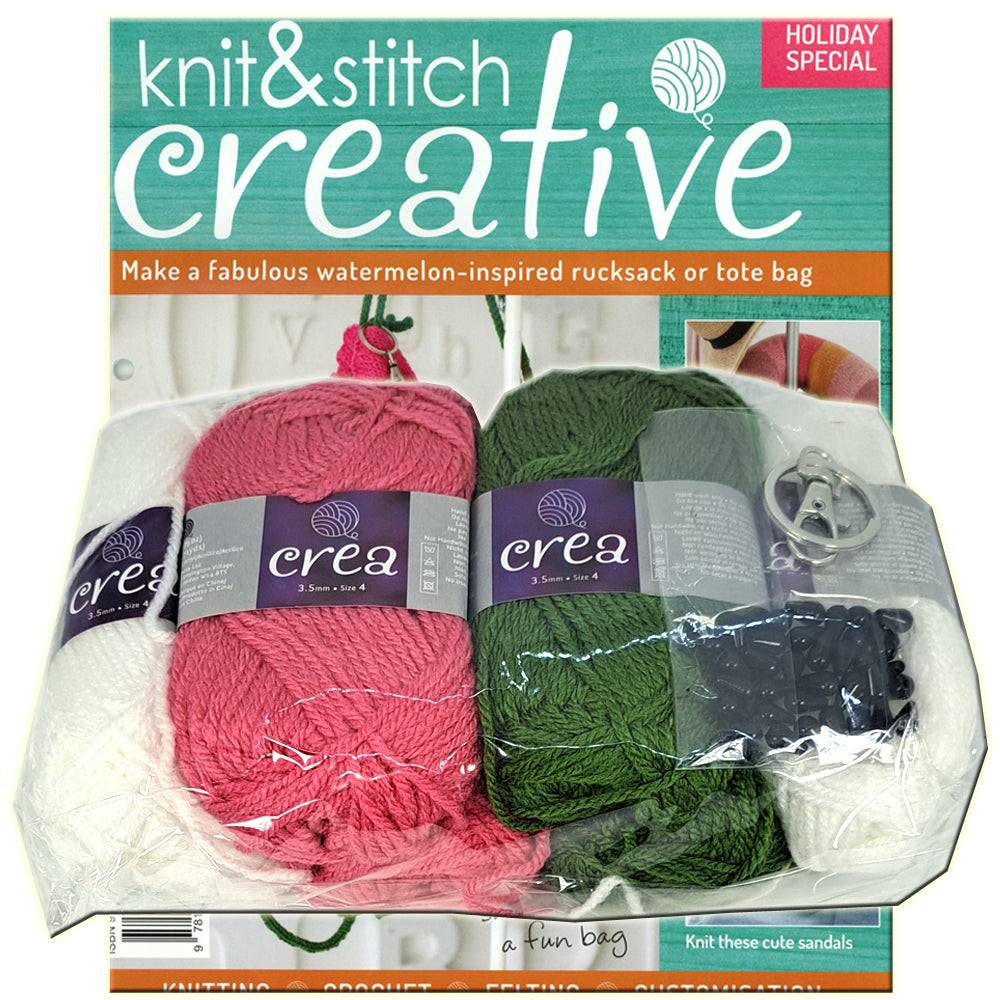 Knit & Stitch Creative - SP009 Holiday Special Watermelon Rucksack or Tote Bag