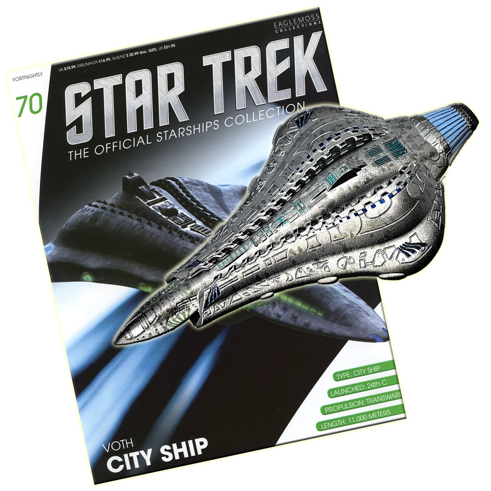 Star Trek Starfleet Starships Collection - 14cm Voth City Ship - Issue 70 with Magazine