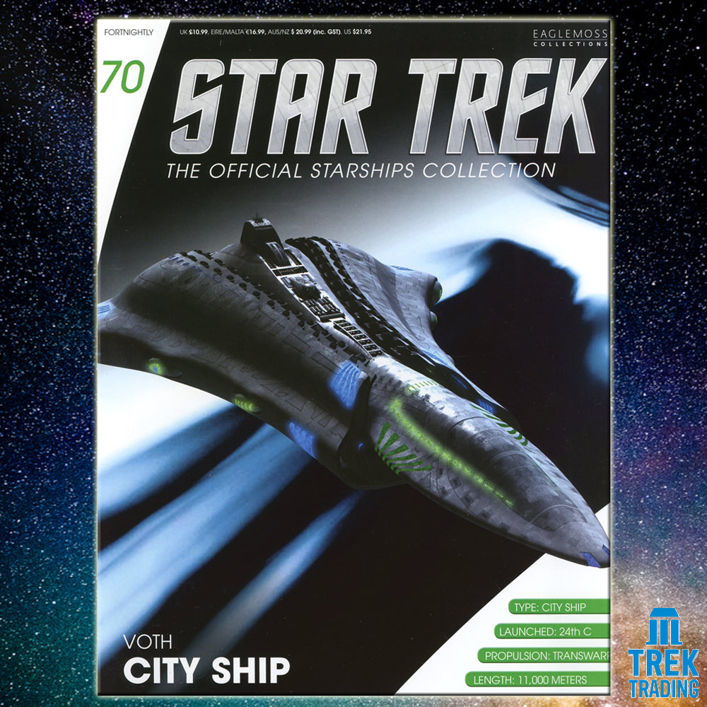 Star Trek Starfleet Starships Collection - 14cm Voth City Ship - Issue 70 with Magazine