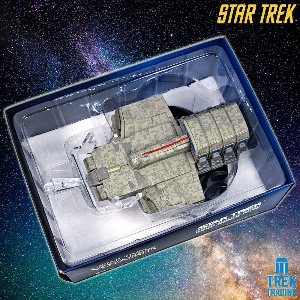 Star Trek Starfleet Starships Collection - 12.5cm x 9cm Dala's 'Delta Flyer' Cargo Shuttle - Issue 135 with Magazine