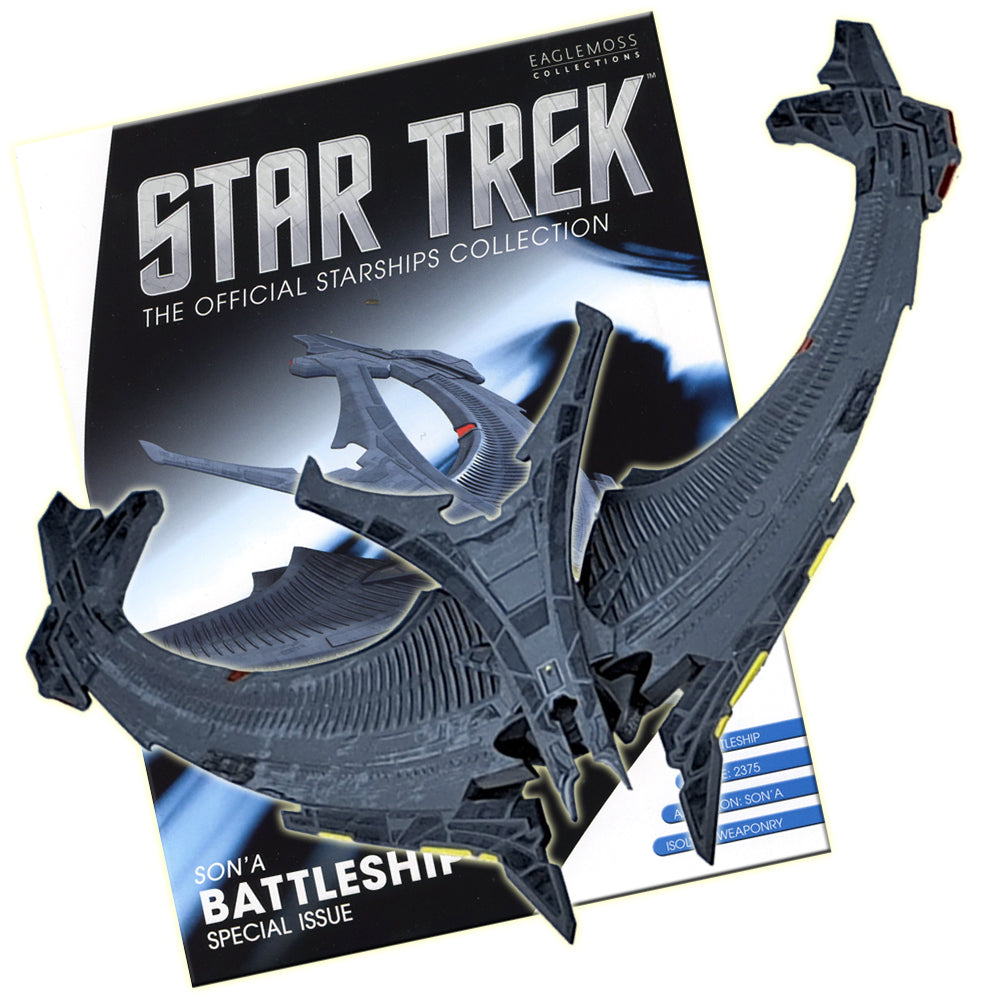 Star Trek Starships Collection - 16cm x 19cm Son'A Battleship - Special Issue 27 with Magazine